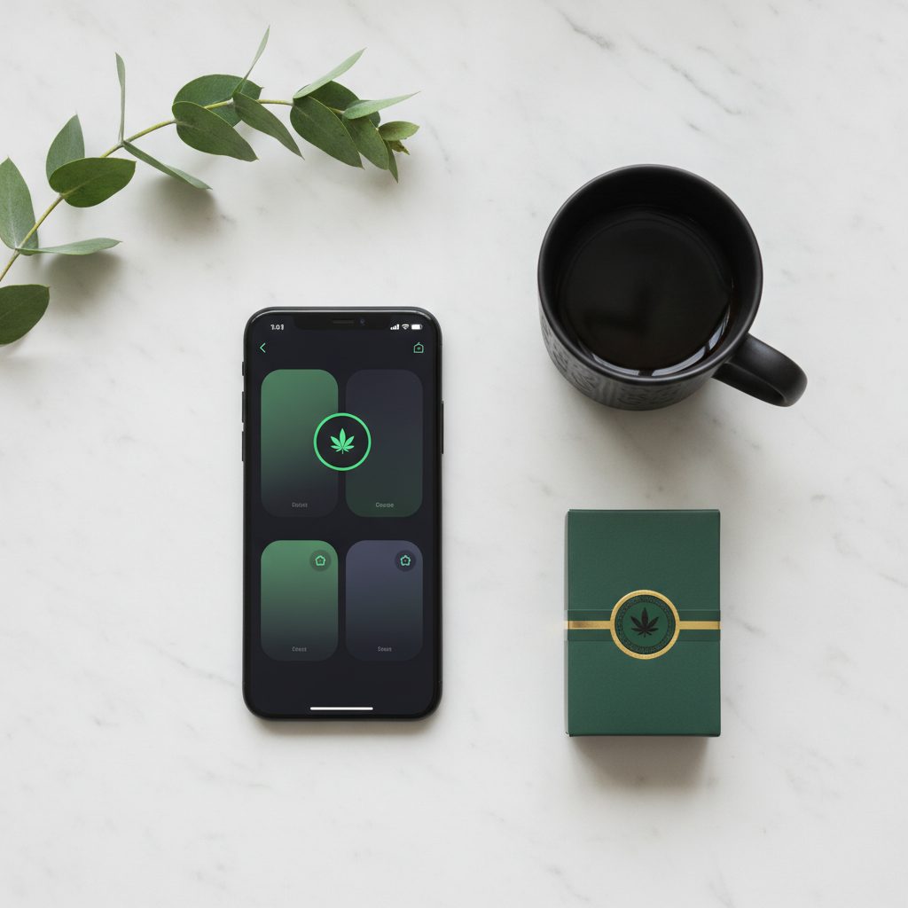 The WeedUs menu, loyalty app and campaigns running in a dispensary